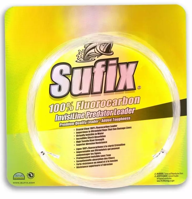 Sufix InvisiLine 100% Fluorocarbon Leade - Tafsmaterial - 024777707498 - 1