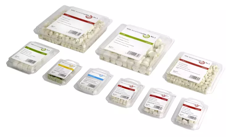 VFG Cleaning Swab 4.5mm 100pcs - Övriga vapenunderhållsprodukter - 4260419145808 - 1