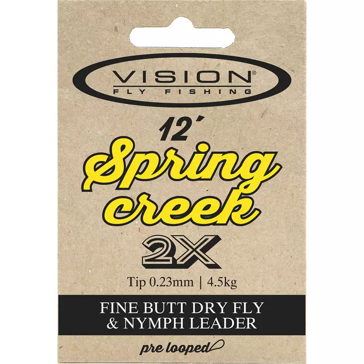 Vision Spring Creek Leader 12' - Taperade Nylon -tafsar - 6417512800778 - 3