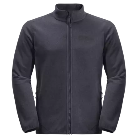 Jack Wolfskin Mens Skywind Full-Zip Jacket Ebony - Mellanjackor - 4064993552119 - 1