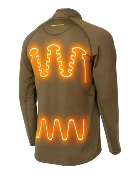 Muddy Nucleus Heated Quarter Zip - Jägarens bas- och mellanlager - 888151071359 - 2