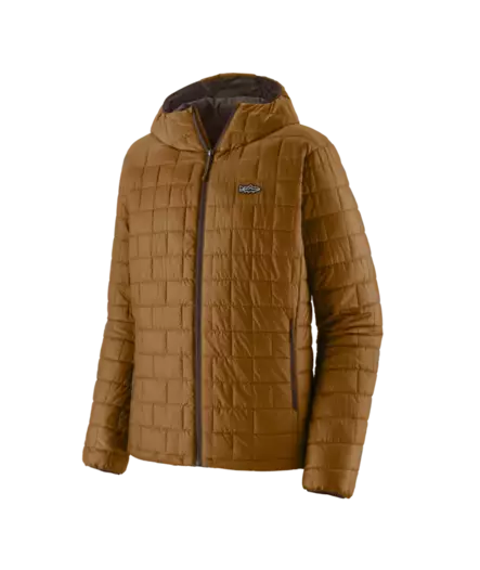 Patagonia M´s Nano Puff Fitz Roy Trout Hoody Wolf Brown - Mellanjackor - 198077932239 - 1