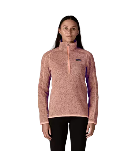 Patagonia W´s Quarter Zip Better Sweater Peach Sherbet - Fleecetröjor - 198077822189 - 2