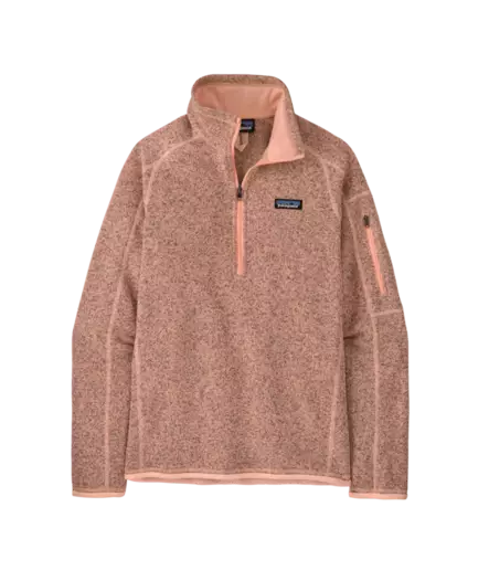 Patagonia W´s Quarter Zip Better Sweater Peach Sherbet - Fleecetröjor - 198077822189 - 1