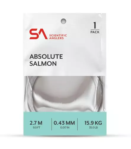 SA Absolute Salmon Leader 9ft - Taperade Nylon -tafsar - 840309138499 - 1