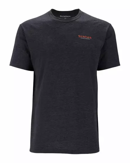 Simms Let It Fly T-Shirt Charcoal Heather - T-shirts herr - 694264678749 - 2