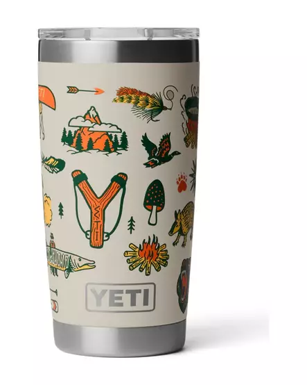 RAMBLER 20 OZ TUMBLER CAPE SUMMER CAMP - Termosflaskor och -muggar - 888830659229 - 1