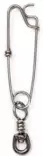 Ahti Quick Snap with Swivel 80mm 2pcs - Tillbehör - 6418252555829 - 1