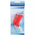 Mikado Gummi Makk Rig 3 Hooks Red - Riggar för bottenfiske & torsk - 5900637138389 - 1
