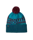 Patagonia Powder Town Beanie Hut Tripper Logo Mako Blue - Mössar - 199346141819 - 1
