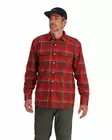 Simms ColdWeather Shirt Cutty Red Asym Ombre Plaid - Skjortor - 694264624319 - 2
