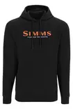 Simms Logo Hoody Black - Huvtröjor - 694264661789 - 1
