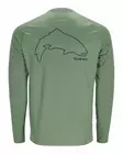Simms Tech Tee - Artist Series Trout Outline Field - Skjortor - 694264607619 - 1