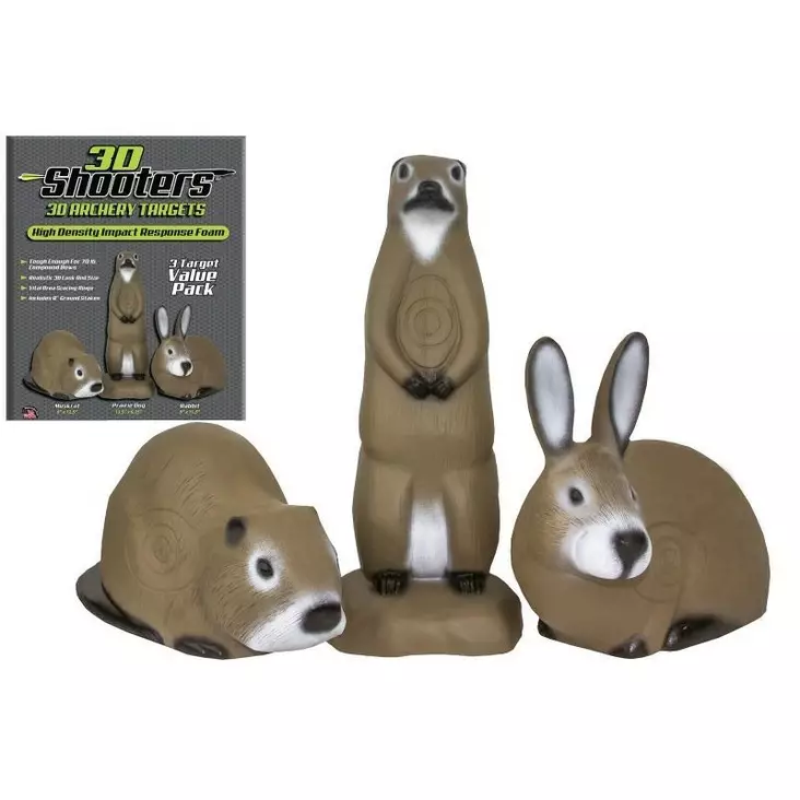 3D Shooters 3 Targets Value Pack - 3D-Färger - 702649715009 - 1