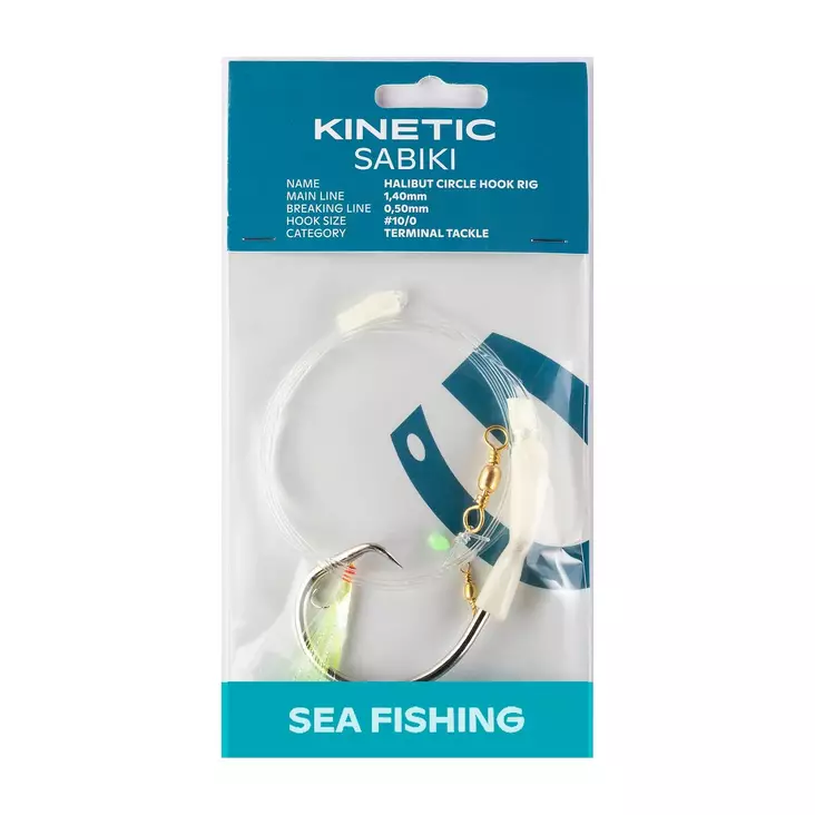 Kinetic Sabiki Halibut Circle Hook #10/0 - Riggar för bottenfiske & torsk - 5707461355339 - 1
