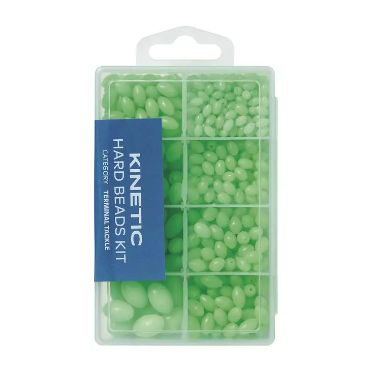 Kinetic Hard Beads Kit Green Glow - Klämhylsor & pärlor - 5707461360289 - 1