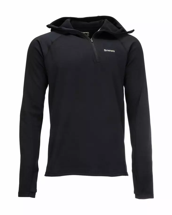 Simms Heavyweight Baselayer Hoody Black - Undertröjor - 694264555149 - 2