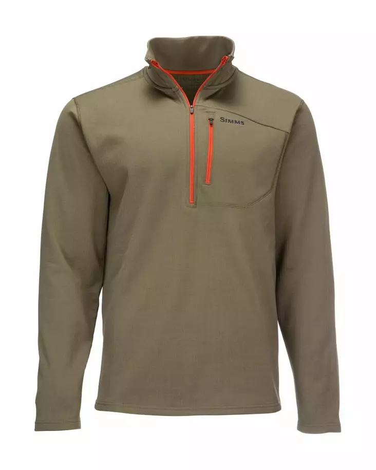 Simms Thermal 1/4 Zip Top Dark Stone - Undertröjor - 694264555439 - 2