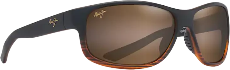 Maui Jim Kaiwi Channel - Dark Brown Stripe Frame with HCL Lens - Glaslinser - 603429067359 - 1