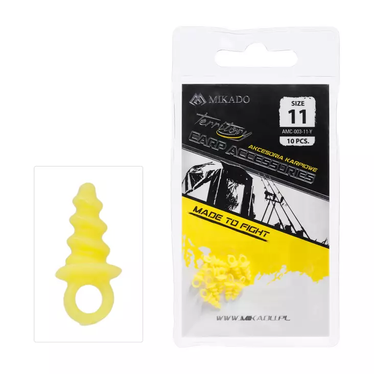 Mikado Plastic Boilie Screw 11mm Yellow - Betesskruvar - 5900637685609 - 1