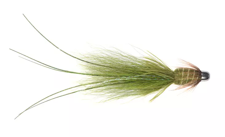 Olive Frances Conehead Tube Fly - Tubflugor - 8859202530479 - 1