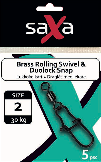 Saxa Rolling Swivel & Duolock Snap - Lås & lekande - 6438407000349 - 1