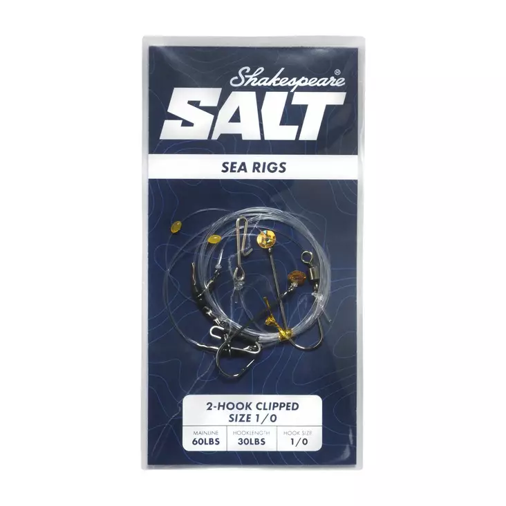 Shakespeare 2-Hook Clipped Size 2 - Riggar för bottenfiske & torsk - 043388131089 - 1