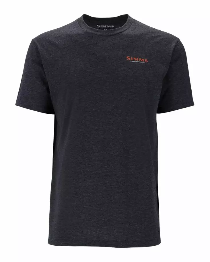 Simms Let It Fly T-Shirt Charcoal Heather - T-shirts herr - 694264678749 - 2