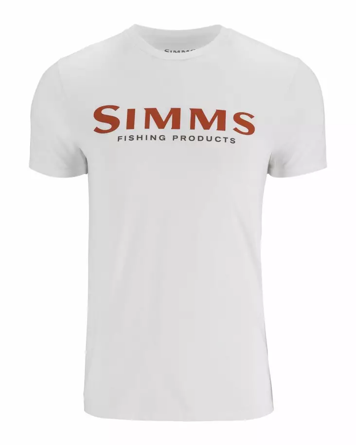 Simms Logo T-Shirt Pure White - T-shirts herr - 694264654989 - 1