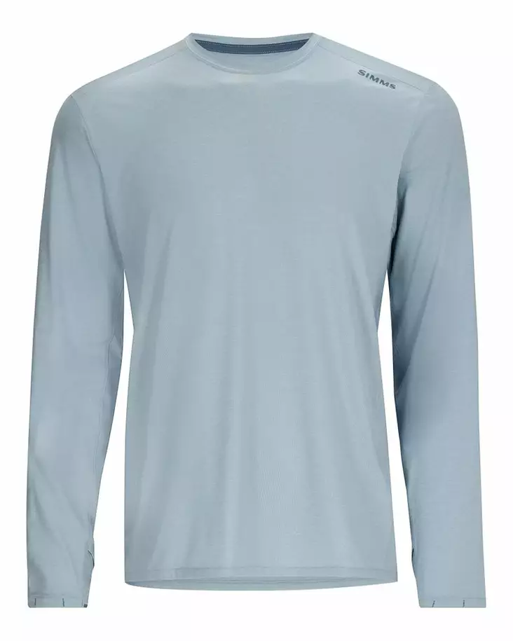 Simms SolarFlex Crew Steel Blue Heather - Skjortor - 694264640869 - 2