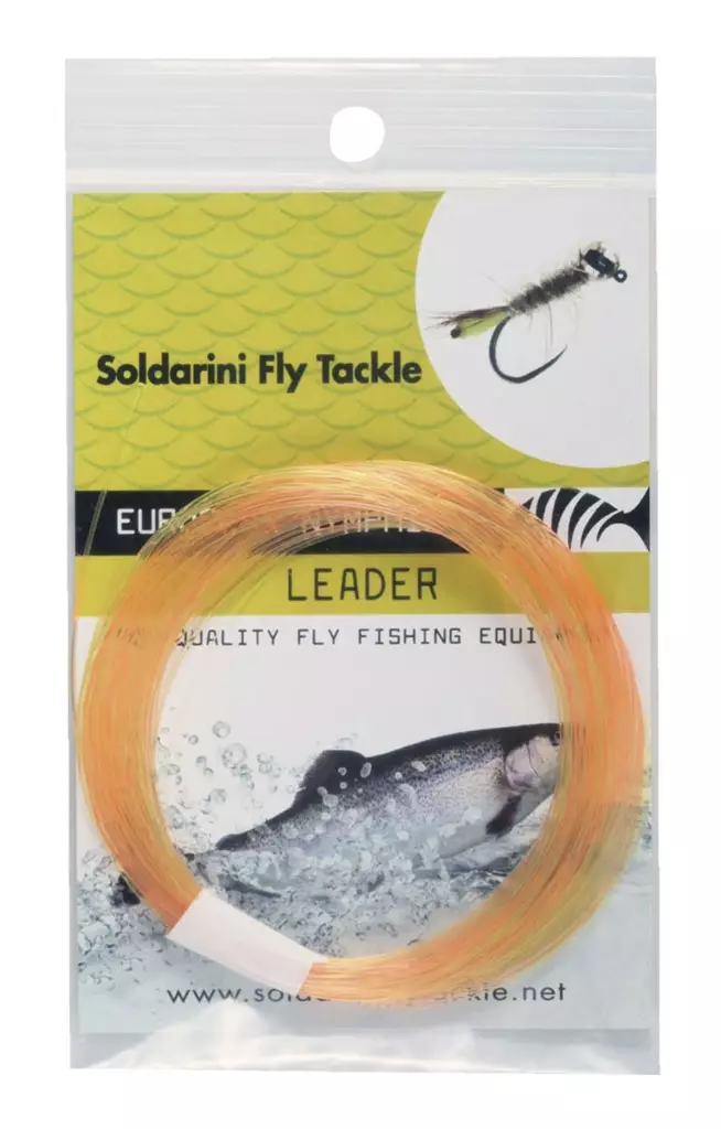 Soldarini Tapered European Nymphing Leader 30ft Bi-Color - Taperade Nylon -tafsar - 8059016751859 - 1