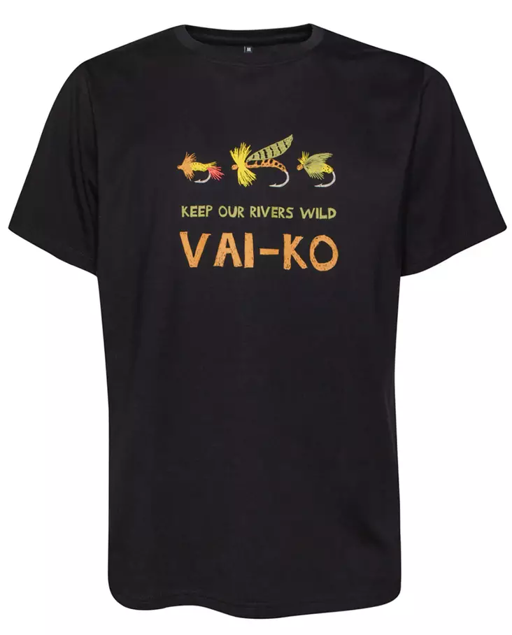 VAI-KO Flyfisher T-Shirt Black - T-shirts herr - 6430072388449 - 1