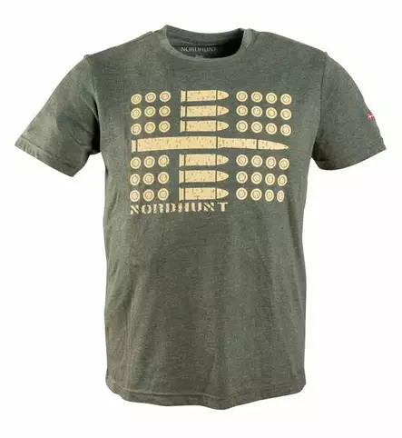 Nordhunt Ammo Flag T-Shirt Olive - Jägartröjor - 25204-O-2XL - 1
