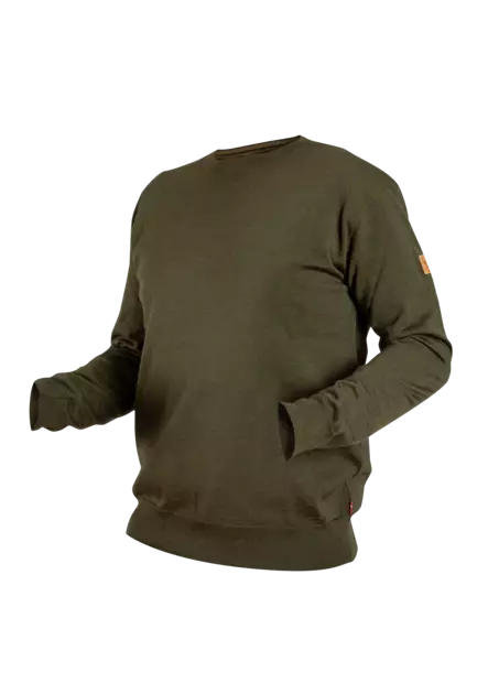 Nordhunt Asbjorn O-Neck Knit Olive Melange - Jägartröjor - 40450-OM-XL - 2