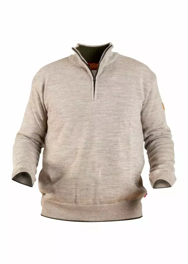 Nordhunt Runar Quarter Zip Savanne Melange - Jägartröjor - 40451-SAV-L - 1