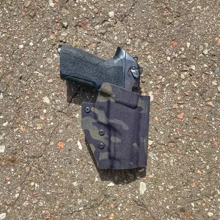 Panneltac OWB Mid-Drop Holster - H&K USP 9mm Black - H&K - OM-USP-NL-BLKR - 2