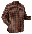 Nordhunt Sermen Flannel Shirt Navy / Tobacco Check - Jägartröjor - NH600224-259-S - 1