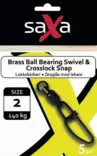 Saxa Brass Ball Bearing Swivel & Crosslo - Lås & lekande - BrassBallBearingSw - 1